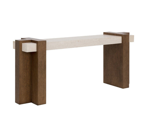 Minerva Marble Top Rectangular Console Table