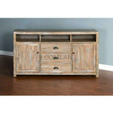 114" Entertainment Wall Unit TV Stand Media Console Farmhouse Entertainment Wall Unit LOOMLAN By Sunny D