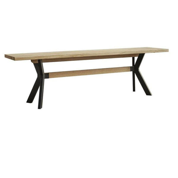 63 Inch Bench Brown Scandinavian Dining Benches LOOMLAN By Moe's Home