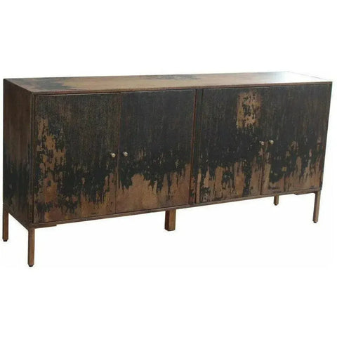 71 Inch Sideboard Black Rustic