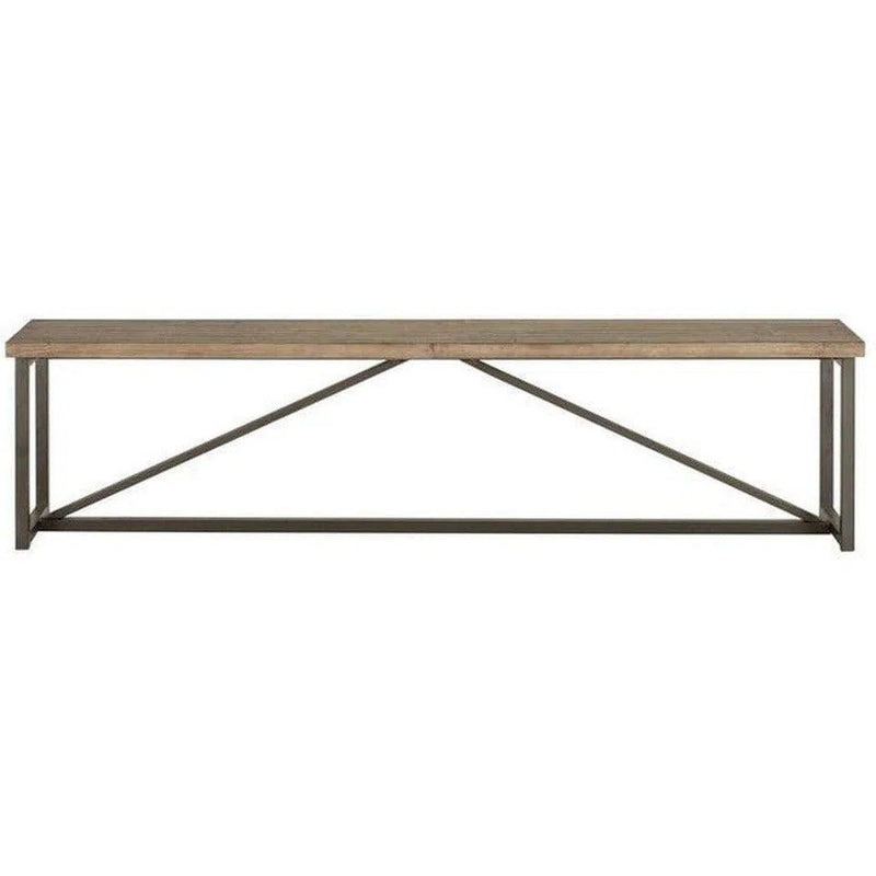 75 Inch Bench Brown Rustic Dining Benches LOOMLAN By Moe's Home