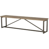 75 Inch Bench Brown Rustic Dining Benches LOOMLAN By Moe's Home