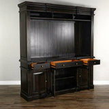 79" Black Entertainment Wall Unit Media Console or Buffet Entertainment Wall Unit LOOMLAN By Sunny D