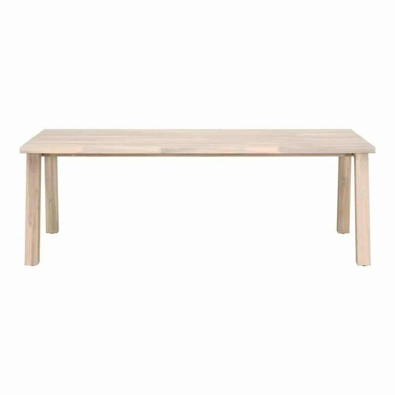 81" Teak Wood Rectangle Dining Table Base for Indoor or Outdoor Use Outdoor Dining Tables LOOMLAN By Essentials For Living