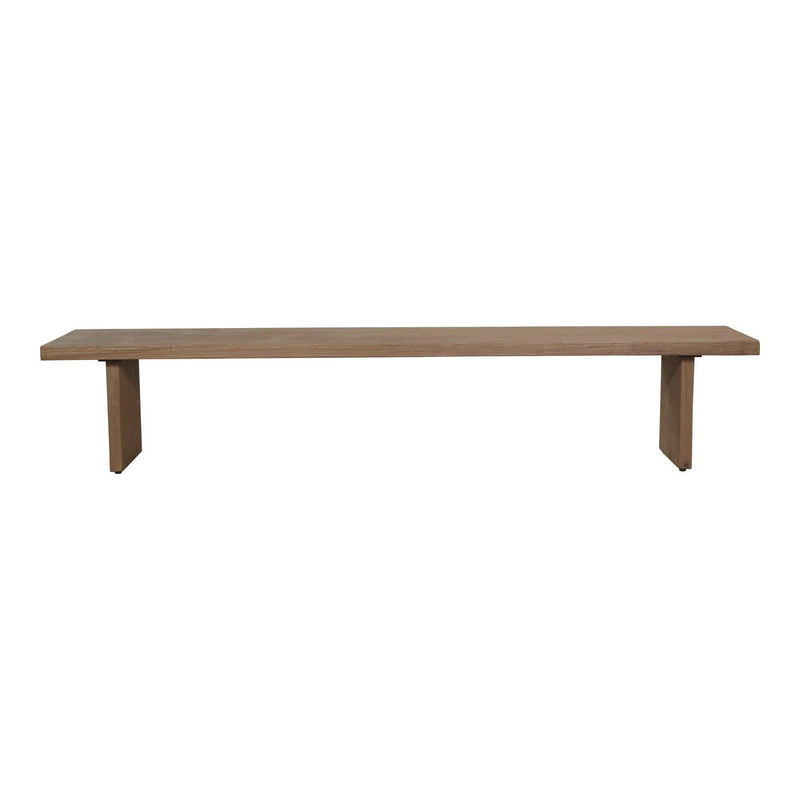 92" Solid Oak Wood Natural Tone Koshi Dining Bench Dining Benches LOOMLAN By Moe's Home