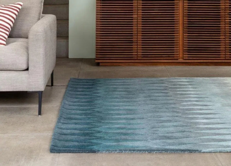 Acacia Blue Ombre Handmade Wool Rug By Linie Design Area Rugs LOOMLAN By Linie Rugs