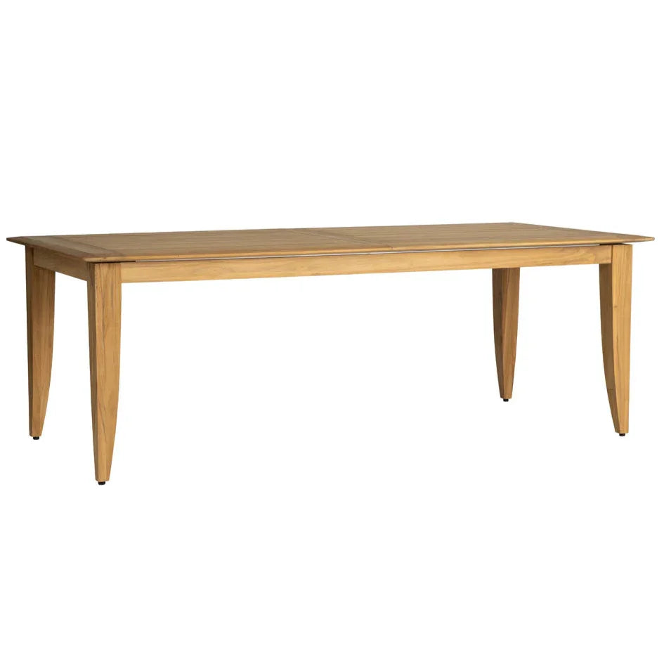 Extendable Teak Outdoor Dining Table for 8 | LOOMLAN