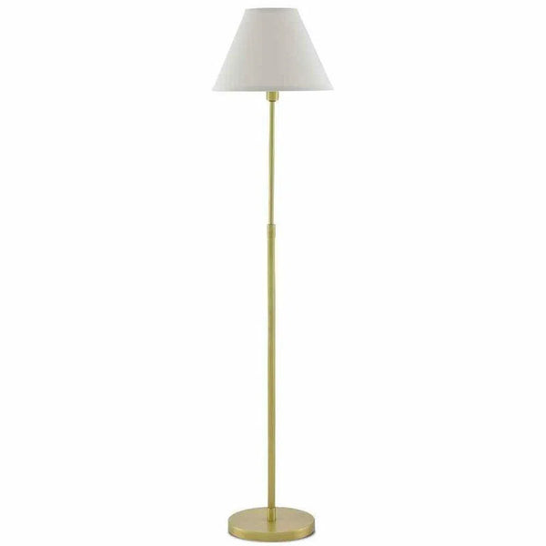 Antique Brass Dain Floor Lamp Floor Lamps LOOMLAN By Currey & Co