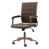 Auction Office Chair Espresso Office Chairs LOOMLAN By Zuo Modern