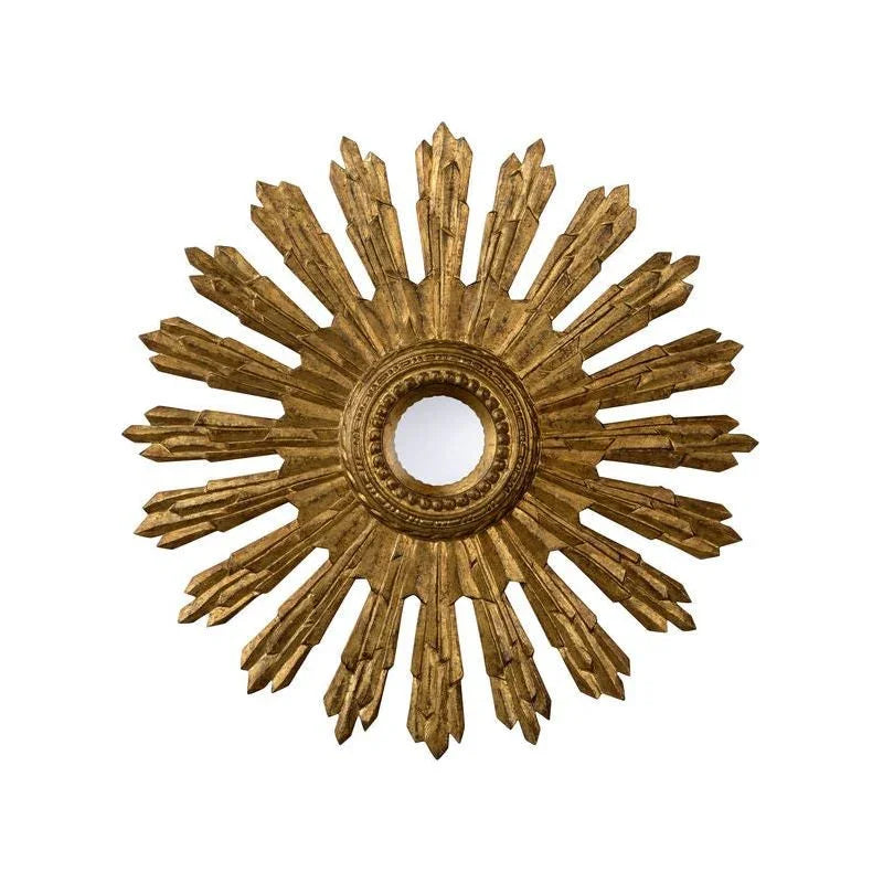 Picture of Aurora Glistening Gold Finish Framed Wall Mirror - LOOMLAN