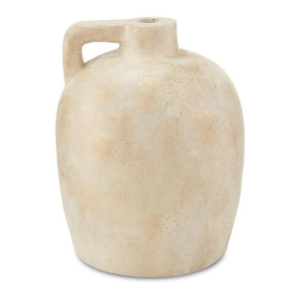 Beige Gold Terre d'Argile Medium Ivory Vase Vases & Jars LOOMLAN By Currey & Co