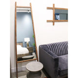 Brown Rectangle Floor Mirror Wood Frame D-Bodhi Collection Floor Mirrors LOOMLAN By LHIMPORTS