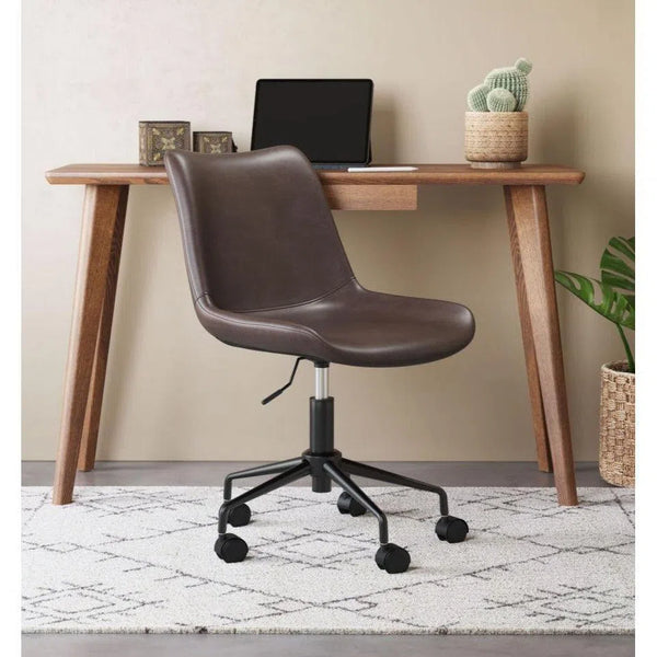 Byron Office Chair Brown Office Chairs LOOMLAN By Zuo Modern