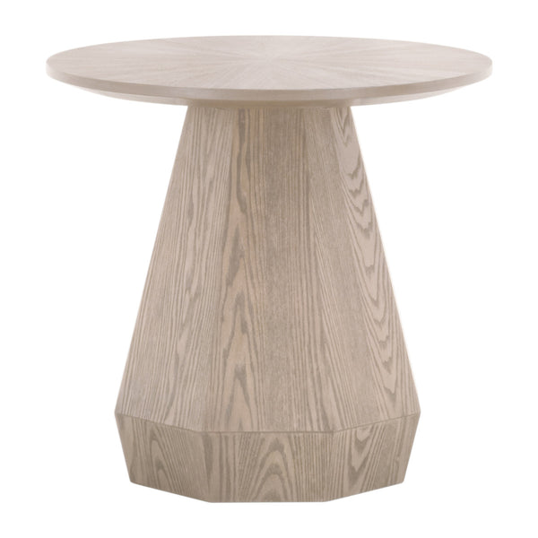 Coulter Wood Brown Round End Table