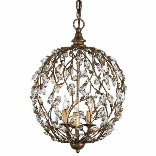 Cupertino Crystal Bud Cupertino Orb Chandelier Chandeliers LOOMLAN By Currey & Co