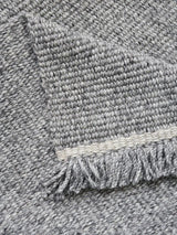 Elmo Grey Solid Handmade Reversible Wool Rug By Linie Design Area Rugs LOOMLAN By Linie Rugs