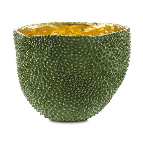Green Gold Jackfruit Large Vase Vases & Jars LOOMLAN By Currey & Co