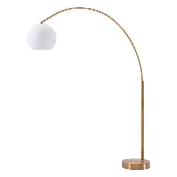 Griffith Floor Lamp Brushed Brass Floor Lamps LOOMLAN By Zuo Modern