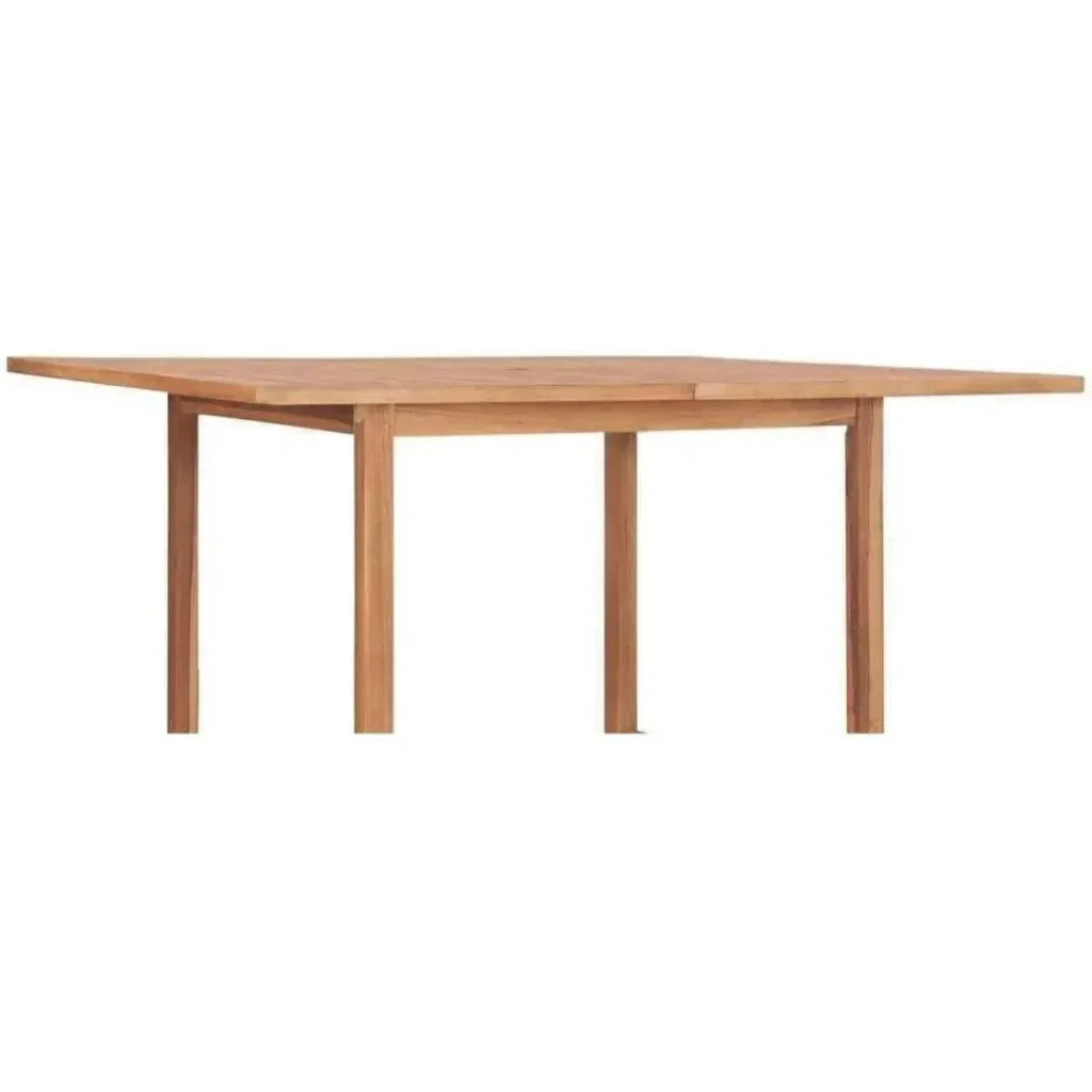 Square Teak Outdoor Dining Table for 8 | LOOMLAN