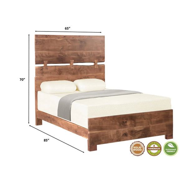 Henderson 65 inches Live Edge Queen Bed Beds LOOMLAN By LOOMLAN