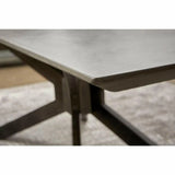 Industry Rectangle Gray Concrete Dining Table Dining Tables LOOMLAN By Essentials For Living