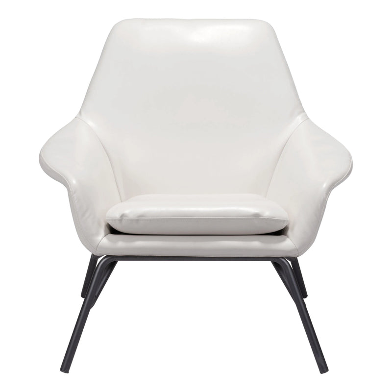 Javier Accent Chair White Club Chairs LOOMLAN By Zuo Modern