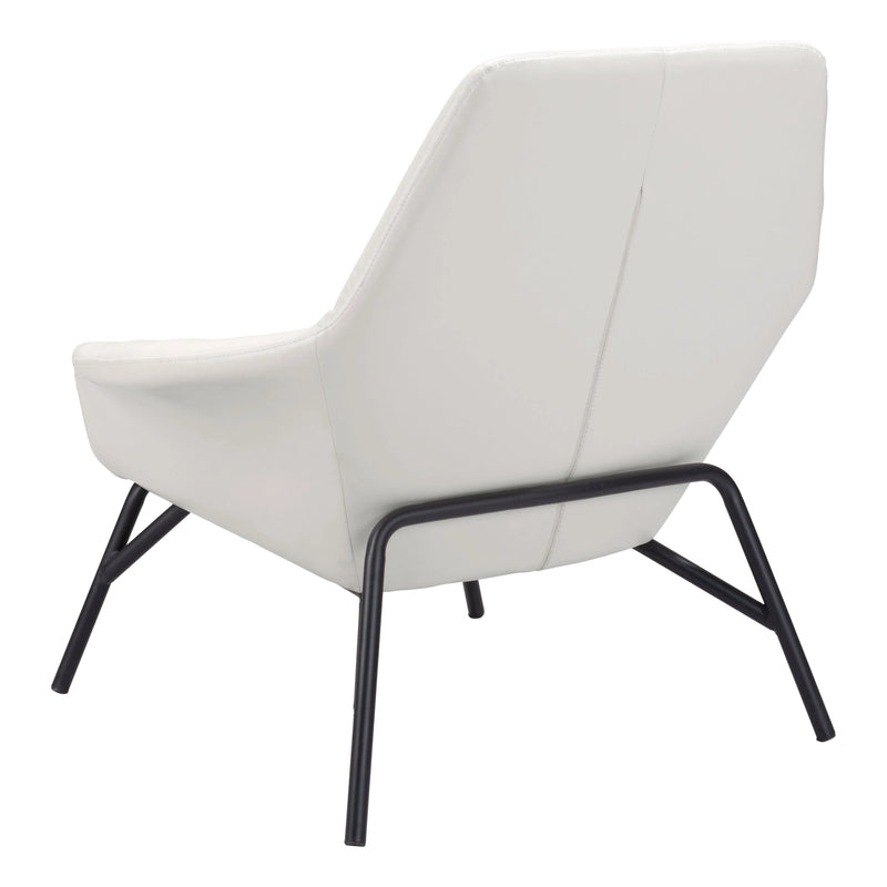 Javier Accent Chair White Club Chairs LOOMLAN By Zuo Modern