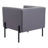 Jess Accent Chair Gray Club Chairs LOOMLAN By Zuo Modern