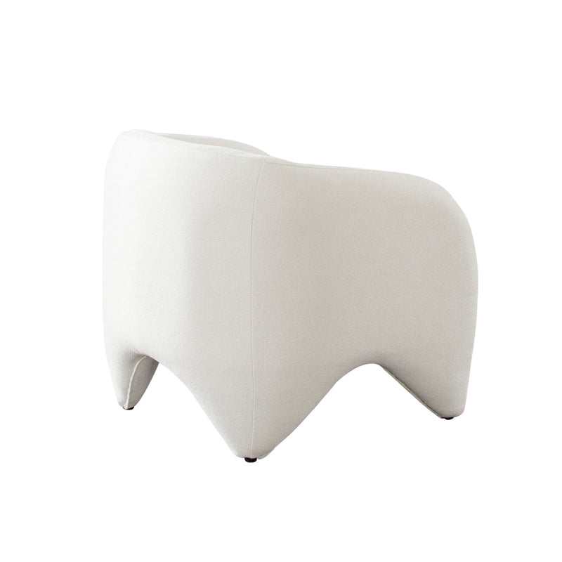 Link Elite Ivory Fabric Accent Arm Chair