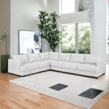 Luxurious Malibu Top Grain Leather L-Shaped Sectional Couch-Sectionals-One For Victory-Left Hand Facing L-LOOMLAN