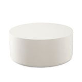 Montage Ivory Faux Cemen Round Cocktail Table