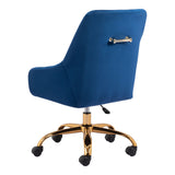 Madelaine Office Chair Navy Office Chairs LOOMLAN By Zuo Modern