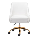 Madelaine Office Chair White Office Chairs LOOMLAN By Zuo Modern