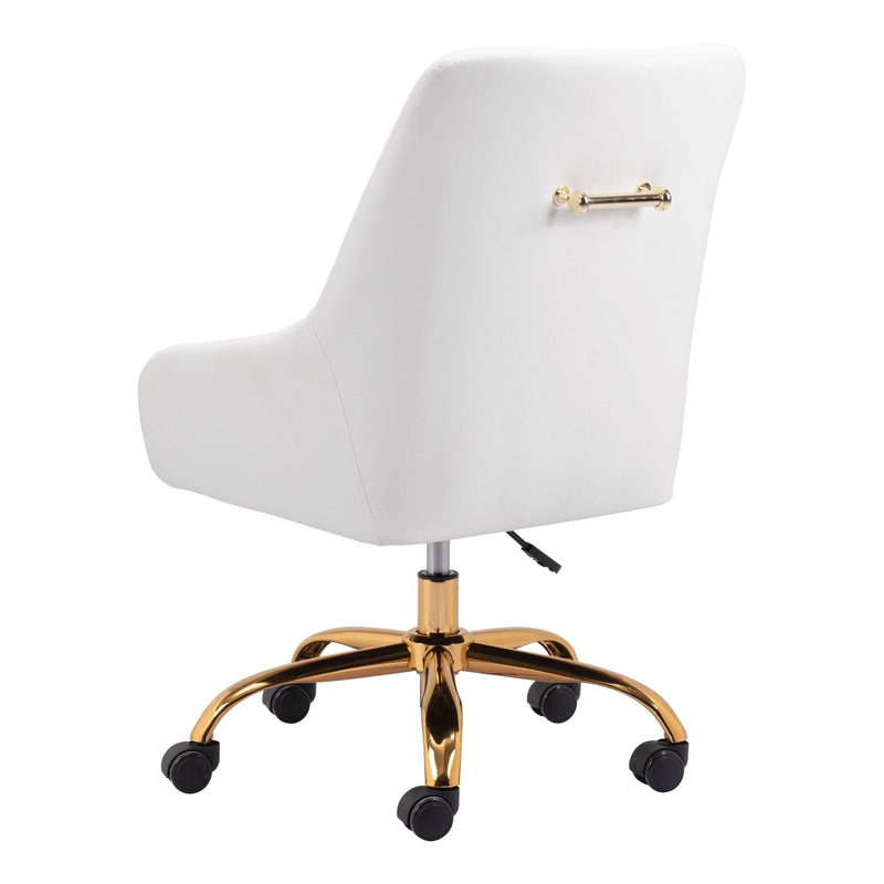 Madelaine Office Chair White Office Chairs LOOMLAN By Zuo Modern