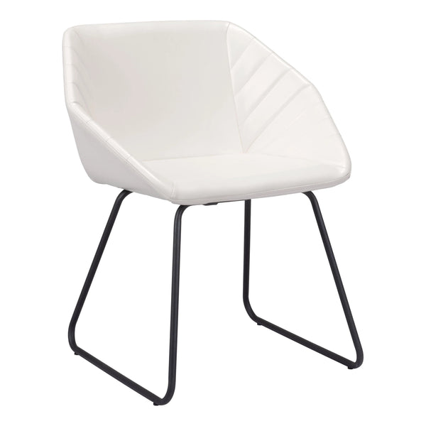 Miguel Dining Chair (Set of 2) White Dining Chairs LOOMLAN By Zuo Modern