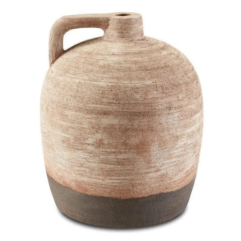 Natural Black Terre d'Argile Medium Vase Vases & Jars LOOMLAN By Currey & Co