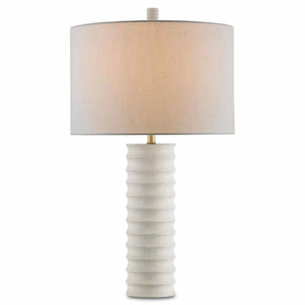 Natural Snowdrop Table Lamp Table Lamps LOOMLAN By Currey & Co