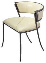 Nevado Off White Leather Dining Chair Full Grain Leather Dining Chairs LOOMLAN By Jamie Young