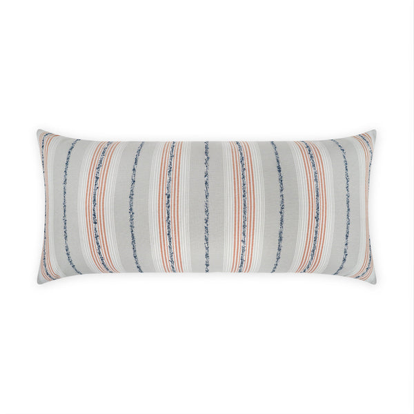 Outdoor Sunkist Lumbar Pillow - Coral-Outdoor Pillows-D.V. KAP-LOOMLAN