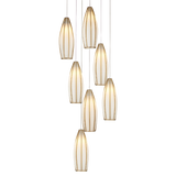 Parish 7-Light Round Multi-Drop Pendant-Pendants-Currey & Co-LOOMLAN