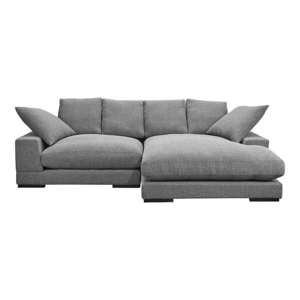 Plunge Reversible Chaise Sectional Grey Sectionals LOOMLAN By Moe's Home