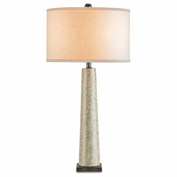 Polished Concrete Aged Steel Epigram Table Lamp Table Lamps LOOMLAN By Currey & Co