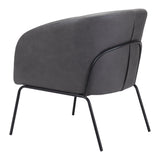 Quinten Accent Chair Vintage Gray Club Chairs LOOMLAN By Zuo Modern
