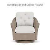 Reflections Swivel Glider Lounge Chair With Sunbrella Cushions Outdoor Accent Chairs LOOMLAN By Lloyd Flanders
