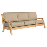 Sonoma Teak Deep Seating Outdoor Sofa with Sunbrella Cushions-Outdoor Sofas & Loveseats-HiTeak-Fawn-LOOMLAN