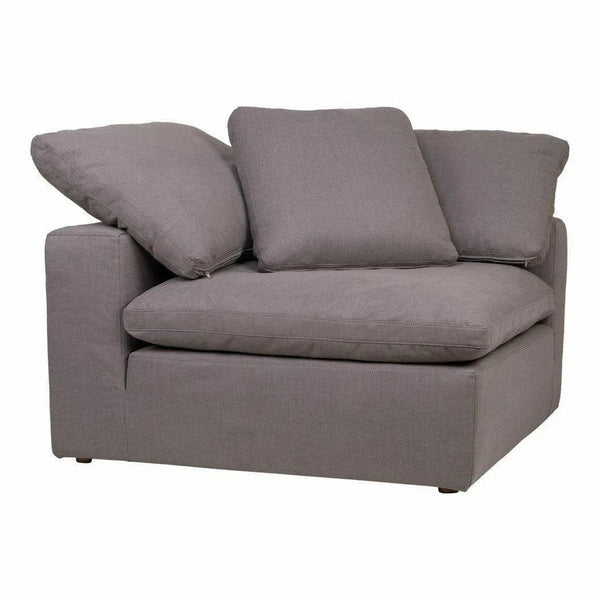 Stain Resistant Performance Fabric Grey Modular Corner Chair Modular Components LOOMLAN By Moe's Home