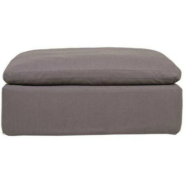 Stain Resistant Performance Fabric Grey Modular Ottoman Modular Components LOOMLAN By Moe's Home