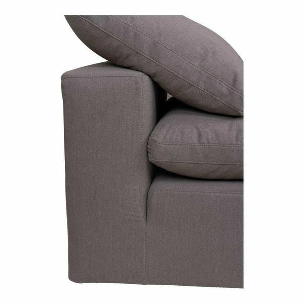 Stain Resistant Performance Fabric Grey Modular Slipper Chair Modular Components LOOMLAN By Moe's Home