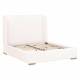 Stewart White Platform Queen Bed Frame LiveSmart Upholstered Beds LOOMLAN By Essentials For Living