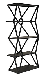Sutro Shelf, Black Steel-Wall Shelves & Ledgers-Noir-LOOMLAN